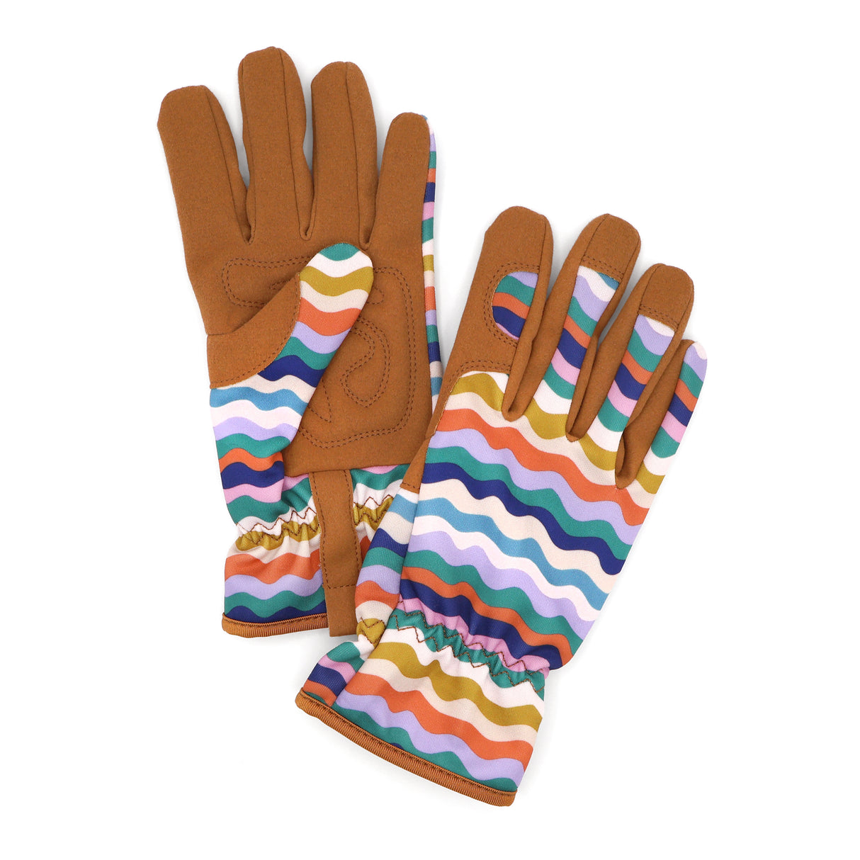 Willow and Belle Outdoor Gardening Gloves - Women's One Size - Padded with Elastic Cuffs