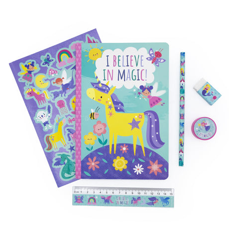Magical Creatures Children’s Stationery Set with Stickers