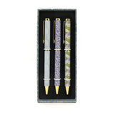 William Morris Mixed Design Ballpoint Pens in Gift Box – Set of 3 Pens