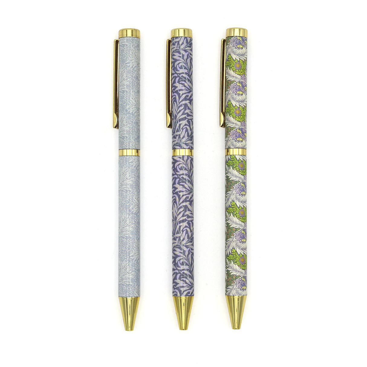 William Morris Mixed Design Ballpoint Pens in Gift Box – Set of 3 Pens