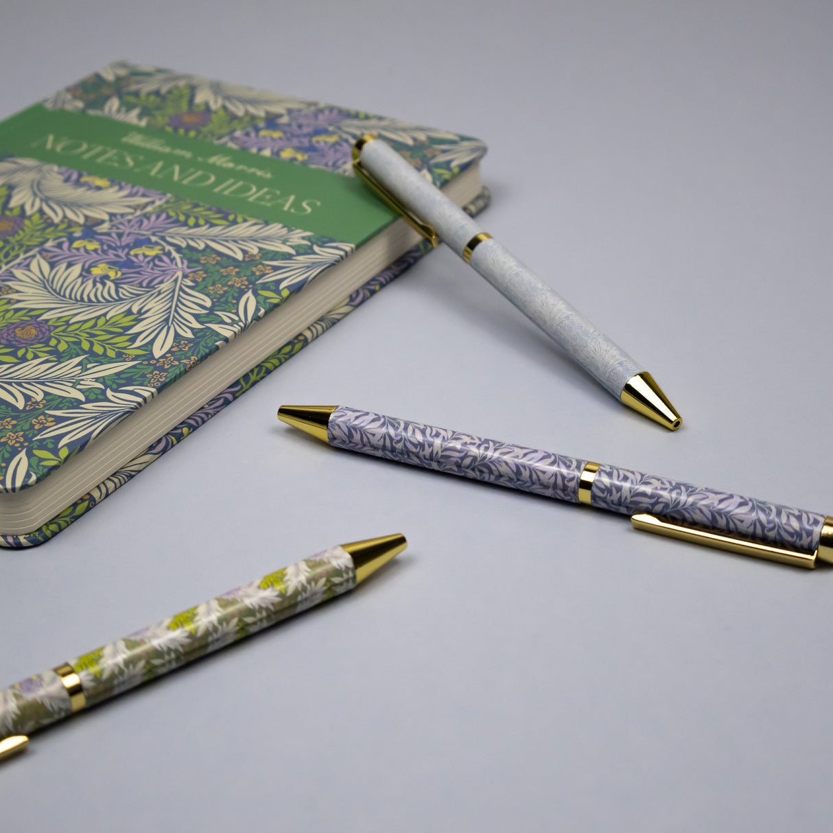 William Morris Mixed Design Ballpoint Pens in Gift Box – Set of 3 Pens