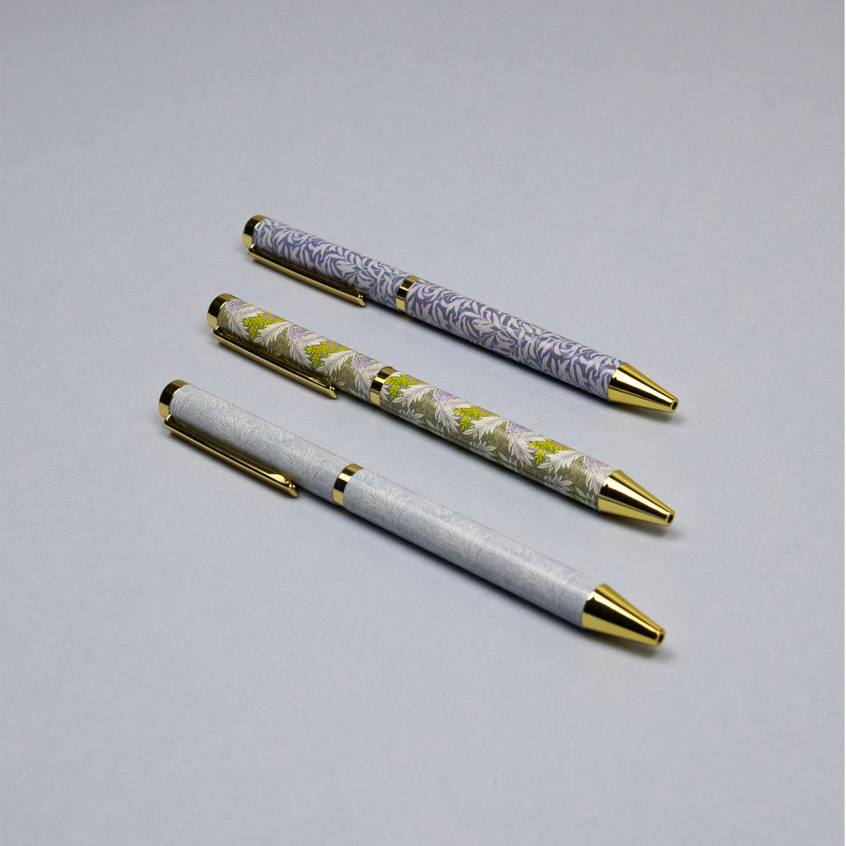 William Morris Mixed Design Ballpoint Pens in Gift Box – Set of 3 Pens