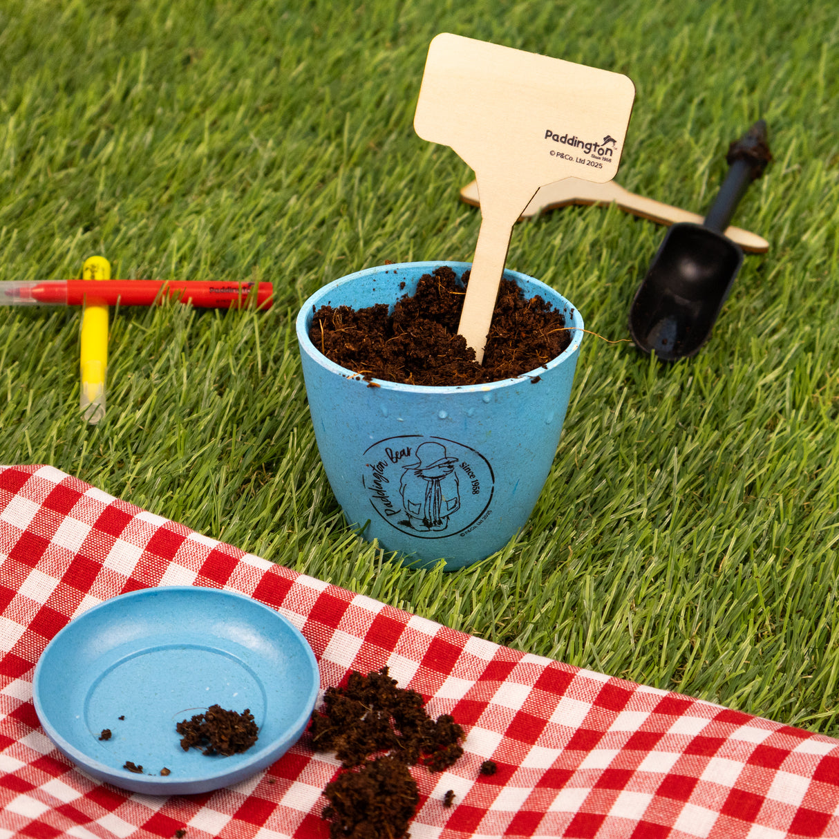Paddington Children’s Plant Growing Kit – Grow Basil, Chives & Cress – Kids Gardening Activity Gift Set