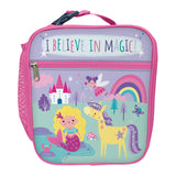 Children’s Magical Creatures Lunch Bag – Insulated Lunchbox with Side Pocket