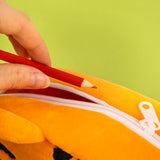 Jungle Animal Plush Pencil Case – Soft Zip-Up Storage for Kids