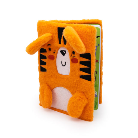 Jungle Animal Plush Notebook – Soft Cover Kids Journal – Fun Animal Design Stationery Gift