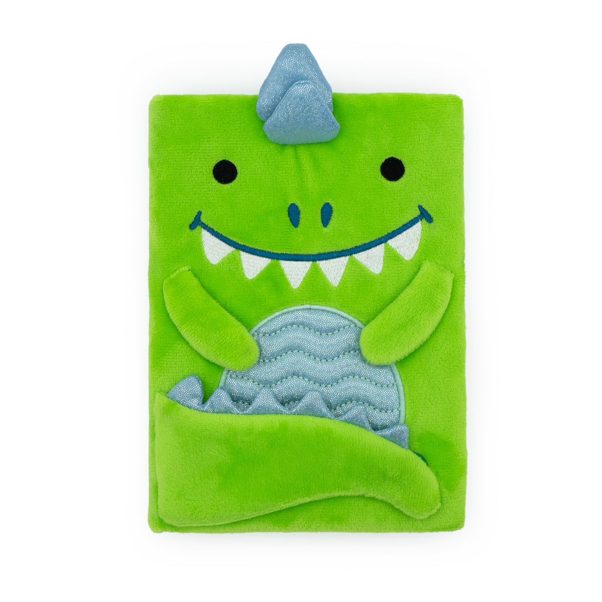Dinosaur Plush Notebook – Soft Cover Kids Journal – Fun Dino Stationery Gift