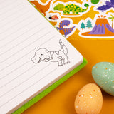Dinosaur Plush Notebook – Soft Cover Kids Journal – Fun Dino Stationery Gift