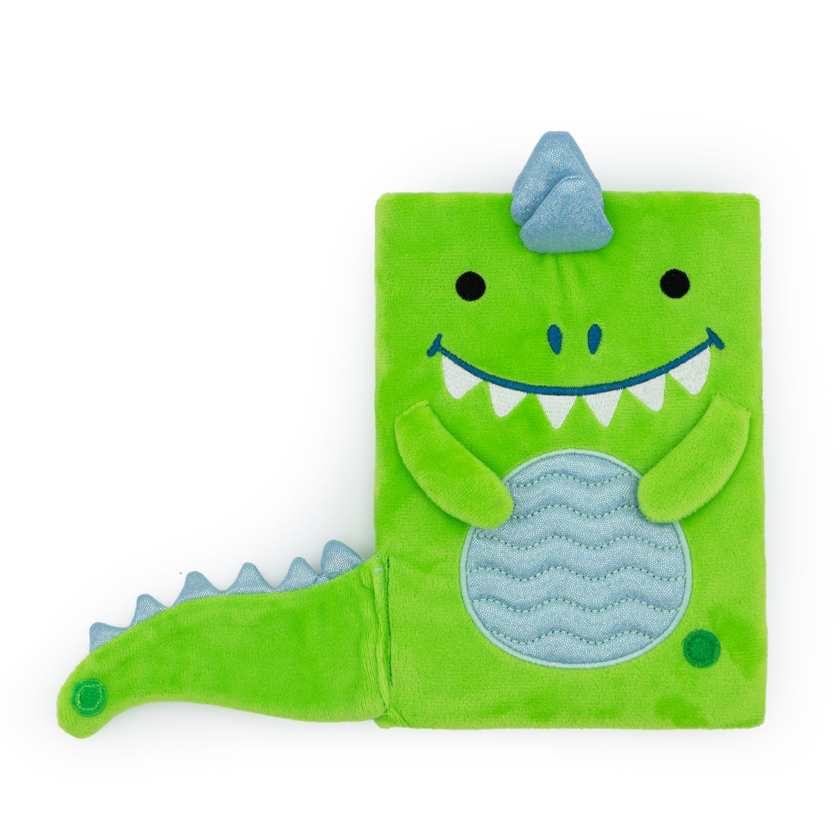 Dinosaur Plush Notebook – Soft Cover Kids Journal – Fun Dino Stationery Gift