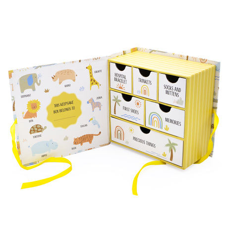Lullaby Animals Baby Keepsake Box