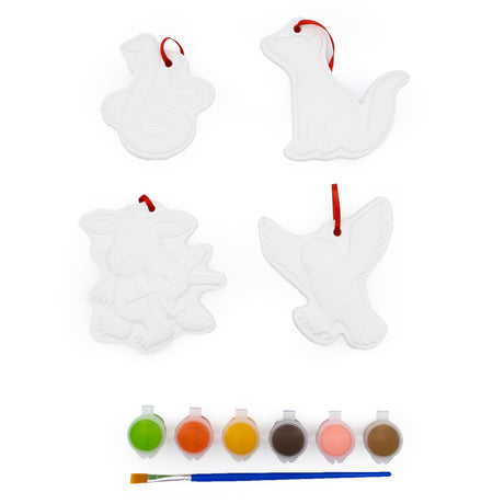 The Gruffalo’s Child Paint Your Own Hanging Decorations | Kids’ Craft Kit with Paints & Brush