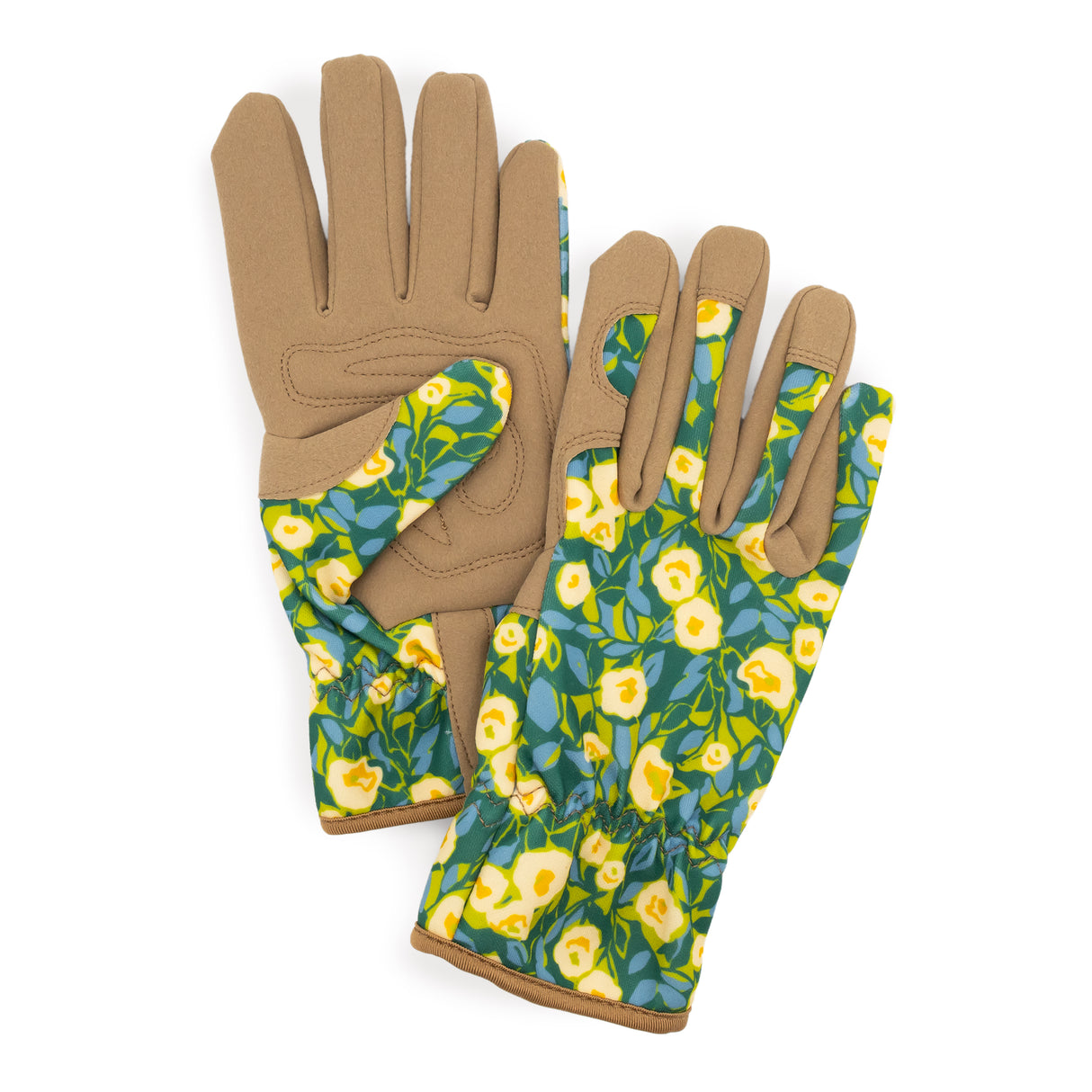 Willow and Belle Gardening Gloves - Women's One Size – Abstract Floral Design