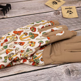 Saje Gardening Gloves - Women's One Size – Retro Mushroom Design