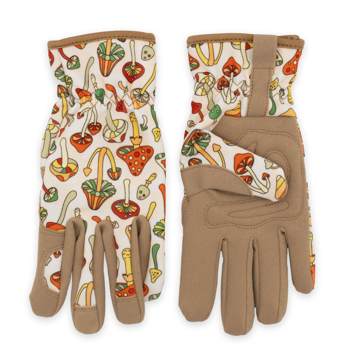 Saje Gardening Gloves - Women's One Size – Retro Mushroom Design
