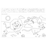 Colour Your Own 3m Jungle Animals Poster – Monkeys, Tigers, Parrots & Elephants