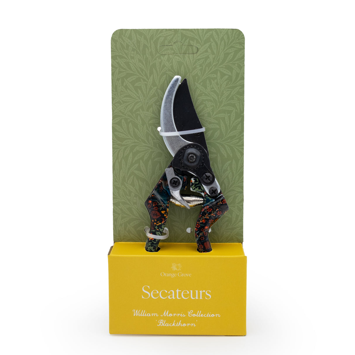 Orange Grove Secateurs - William Morris Blackthorn Design