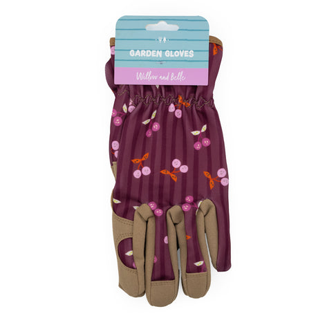Willow & Belle Gardening Gloves - Women's One Size – Cherries Design