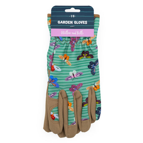 Willow & Belle Gardening Gloves - Women's One Size – Butterfly Design