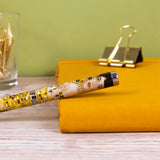 Gustav Klimt Fine Art Ballpoint Pen – Black Ink Pen with Twist Mechanism in Gift Box – Elegant Stationery Gift