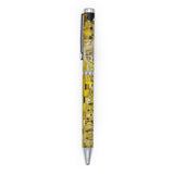 Gustav Klimt Fine Art Ballpoint Pen – Black Ink Pen with Twist Mechanism in Gift Box – Elegant Stationery Gift