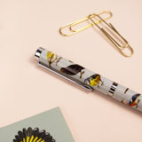 Birds Design Ballpoint Pen in Gift Box – Black Ink Twist Nib Pen – Beautiful Wildlife Bird Pattern Stationery Gift