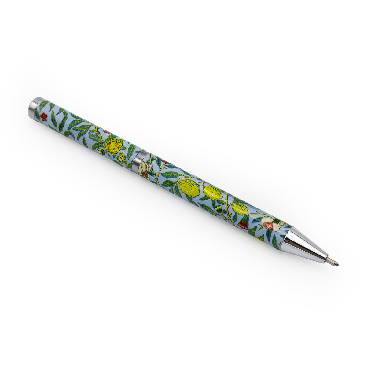 William Morris Fruit Ballpoint Pen in Gift Box – Twist Action – Black Ink – Stylish Stationery Gift