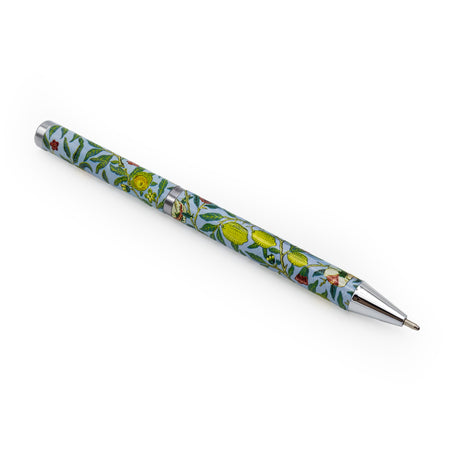 William Morris Fruit Ballpoint Pen in Gift Box – Twist Action – Black Ink – Stylish Stationery Gift