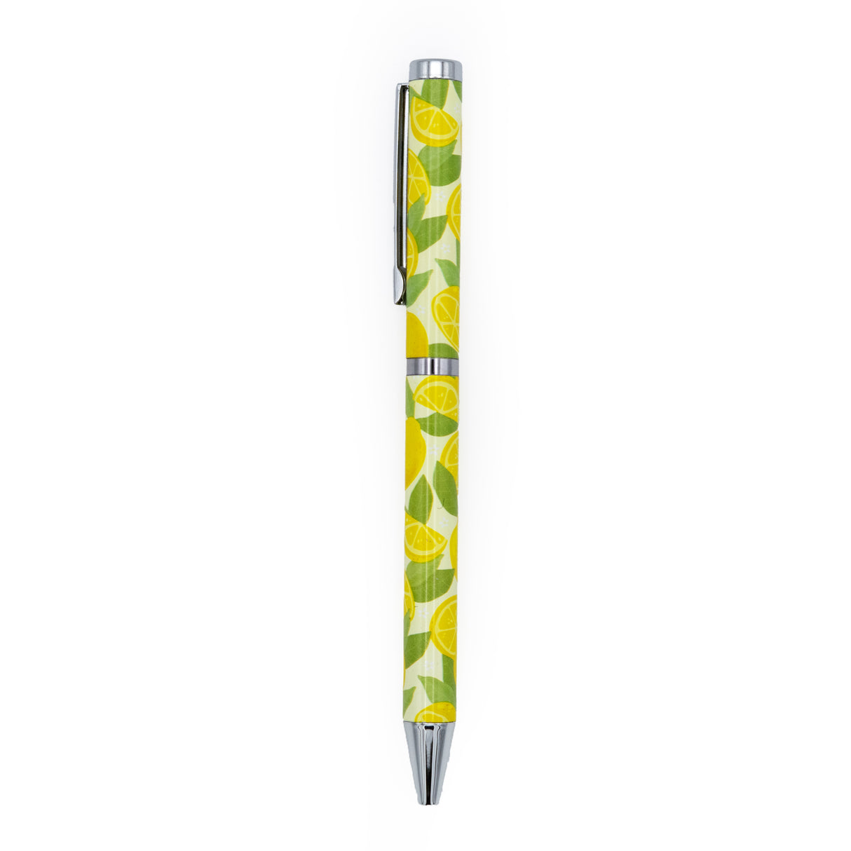 Lemons Ballpoint Pen in Gift Box – Twist Action – Black Ink – Fruit Design Stationery Gift