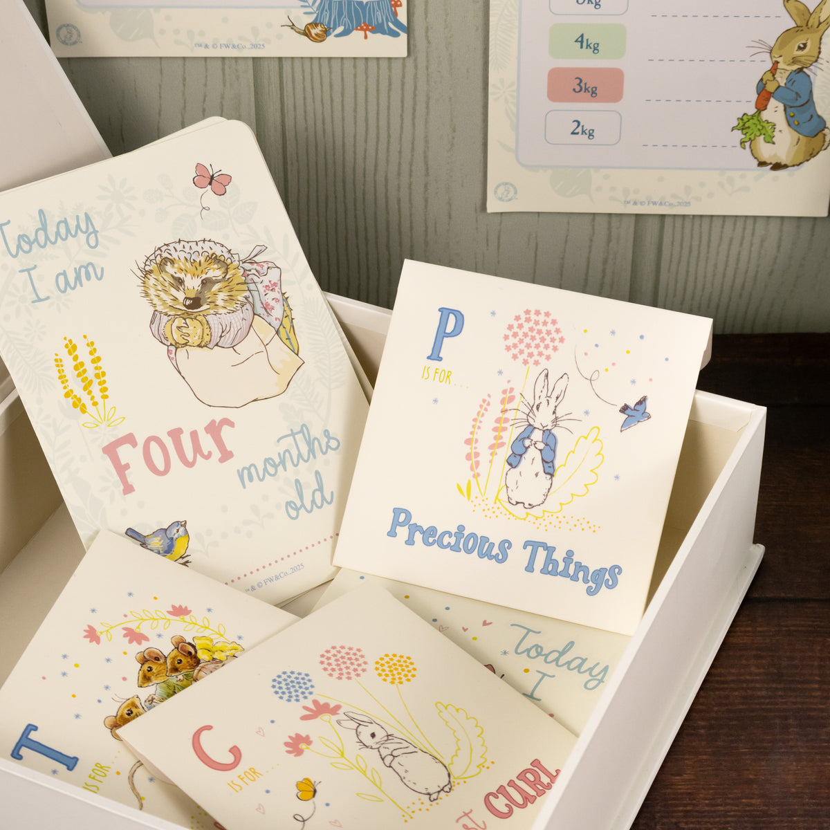Peter Rabbit Amex Card Peter Rabbit Baby Gift Box - Keepsake Frame, Milestone Cards & Handpri ...