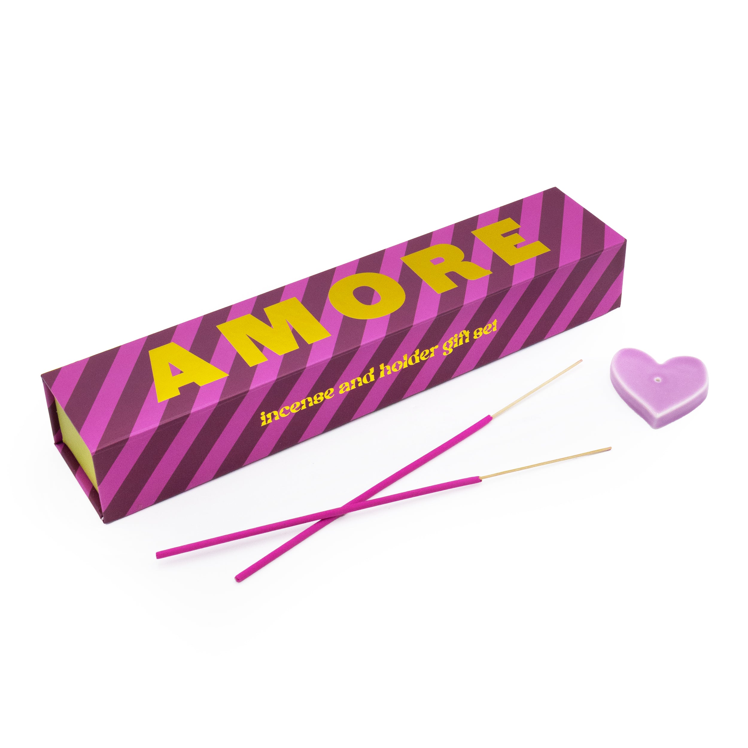Amore Incense & Pink Heart Ceramic Holder Set – Robert Frederick