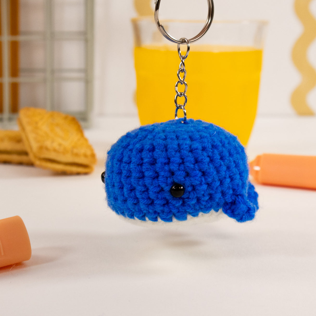 Make Your Own Crochet Key Ring Kit - Whale
