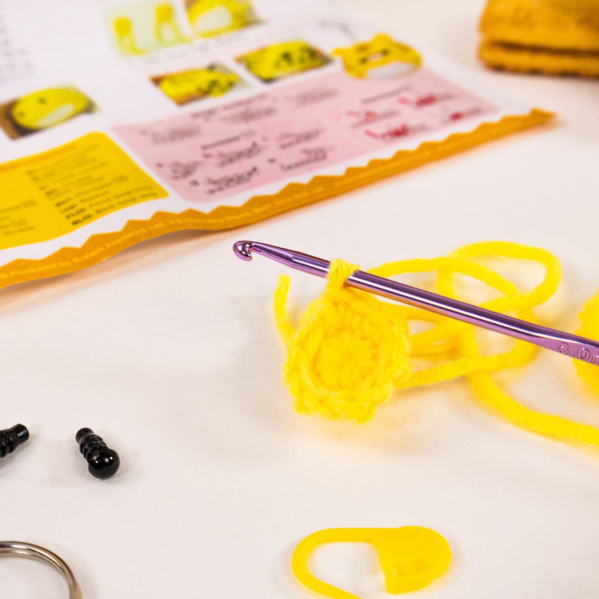 Make Your Own Crochet Key Ring Kit - Tiger