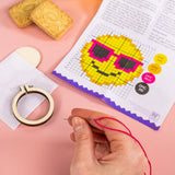 Make Your Own Mini Cross Stitch Kit - Smiley Shades