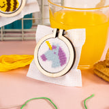 Make Your Own Mini Cross Stitch Kit - Unicorn