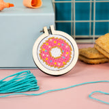 Make Your Own Mini Cross Stitch Kit - Donut