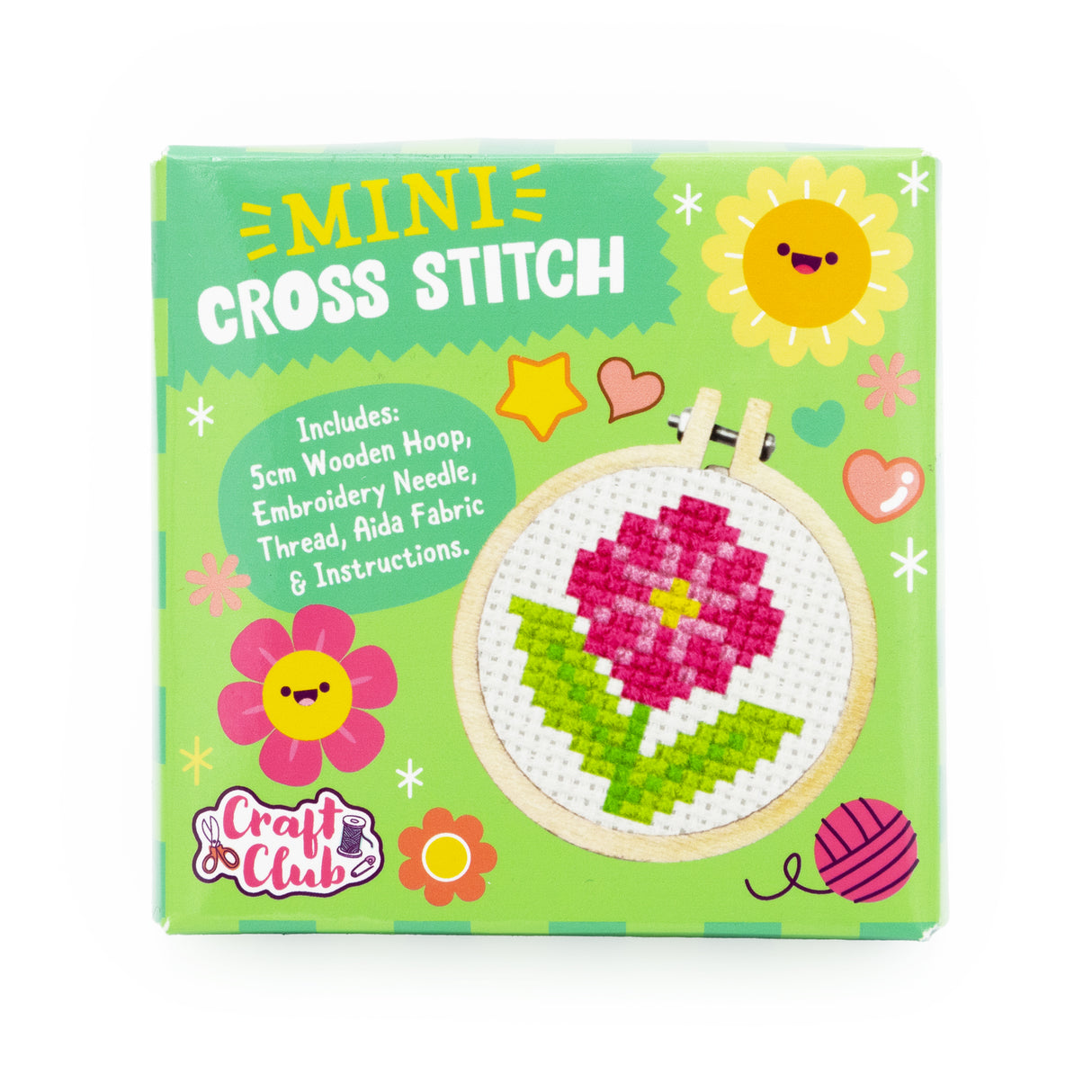 Make Your Own Mini Cross Stitch Kit - Flower