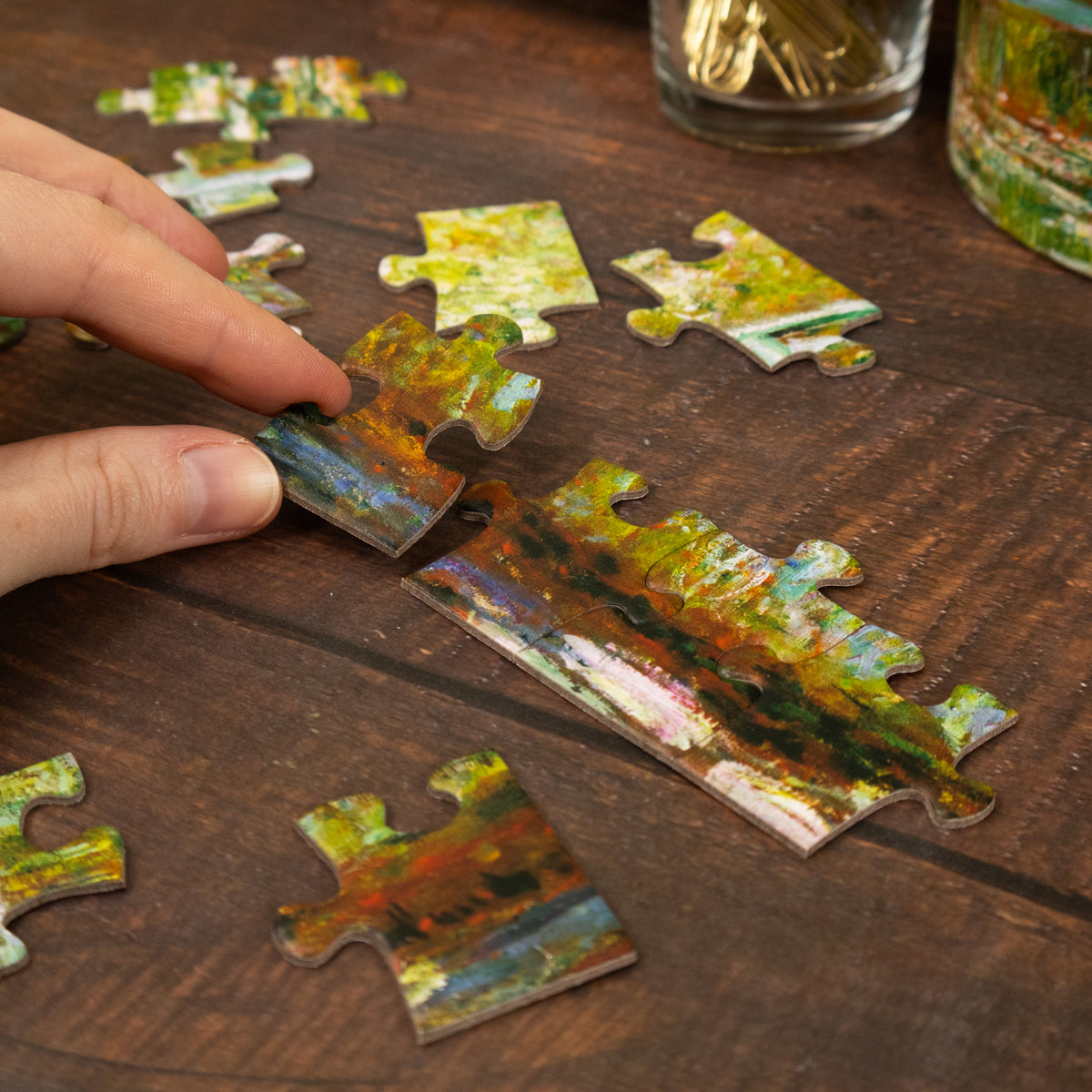 Monet Bridge - 100 Piece Puzzle In Tube
