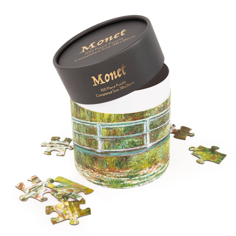 Monet Bridge - 100 Piece Puzzle In Tube
