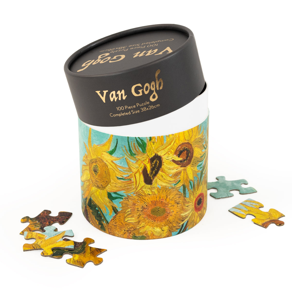 Van Gogh Suflowers - 100 Piece Puzzle In Tube