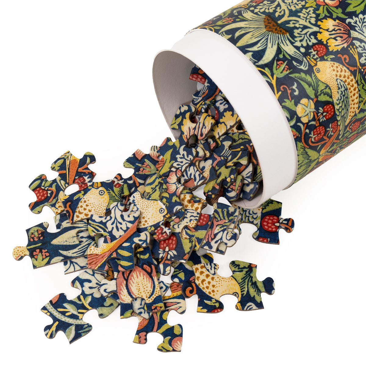 William Morris 'Strawberry Thief' - 100 Piece Puzzle In Tube