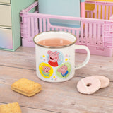 Peppa Pig Enamel Mug - Peppa, George & Evie