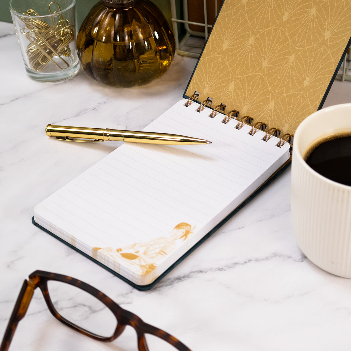 Claire Coxon Art Deco Wired Notepad