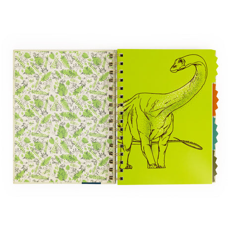Natural History Museum Dinosaur A5 Wired Notebook with Dividers - Dippy