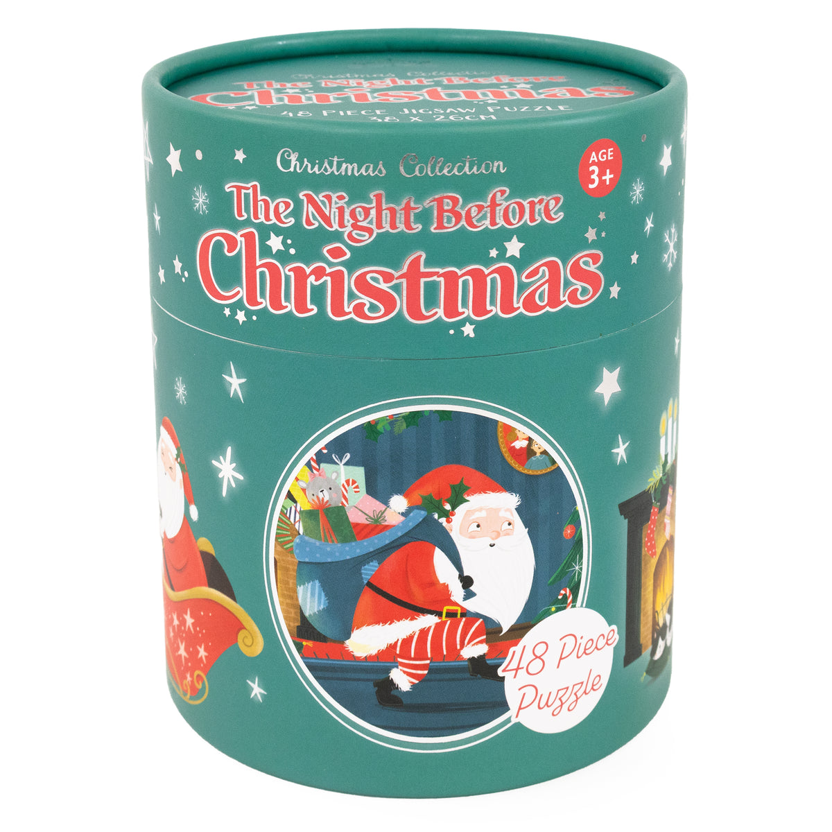 The Night Before Christmas - 48 Piece Puzzle In Tube