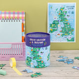 Great Britain & Ireland - 100 Piece Puzzle In Tube