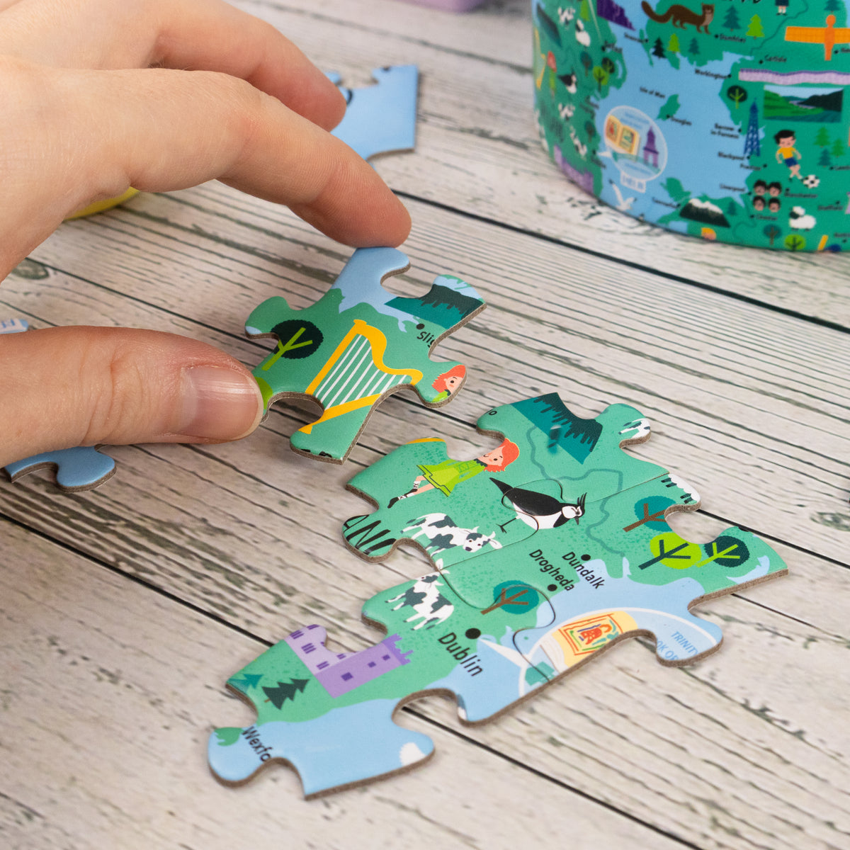 Great Britain & Ireland - 100 Piece Puzzle In Tube
