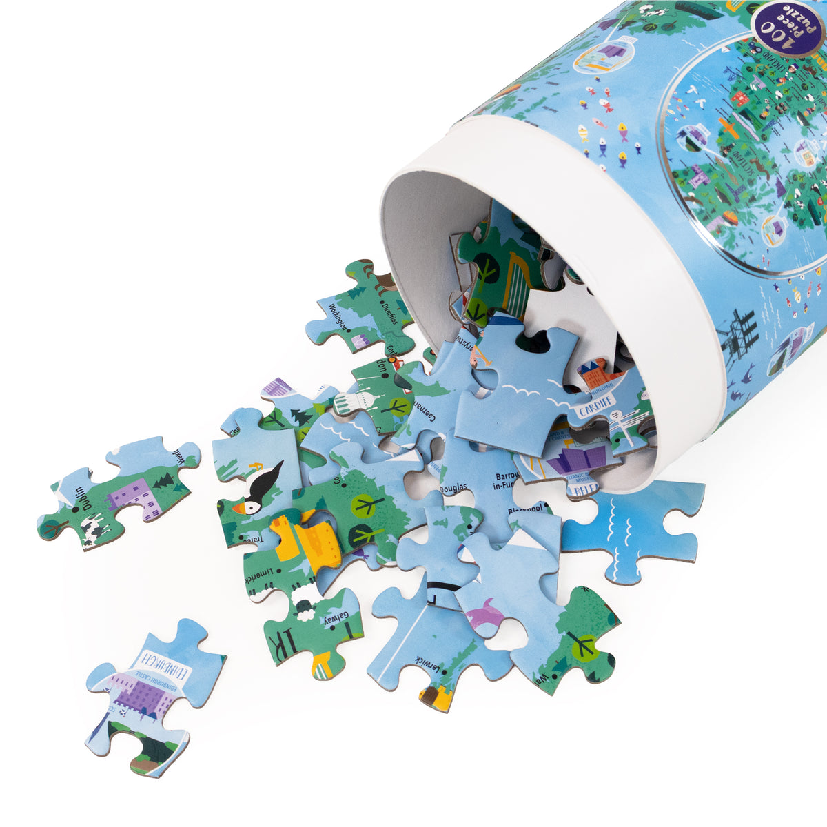 Great Britain & Ireland - 100 Piece Puzzle In Tube