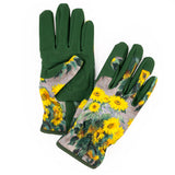 Outdoor Gardening Gloves - Monet's Bouquet of Sunflowers Design