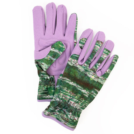 Outdoor Gardening Gloves - Monet's The Japanese Footbridge Design