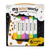 My Mini World – Box Set of 6 High-Contrast Mini Board Books - First Words